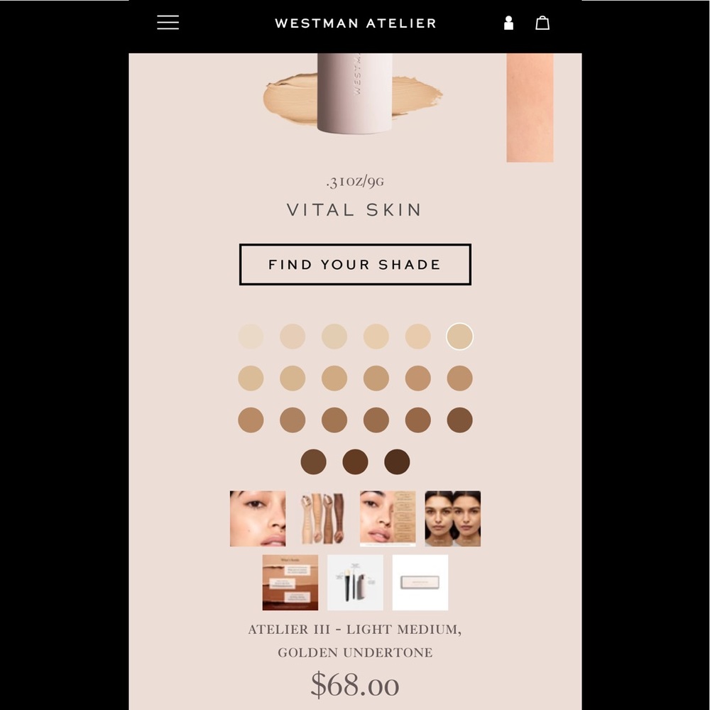 NIB Westman Atelier Vital Skin Foundation Stick
